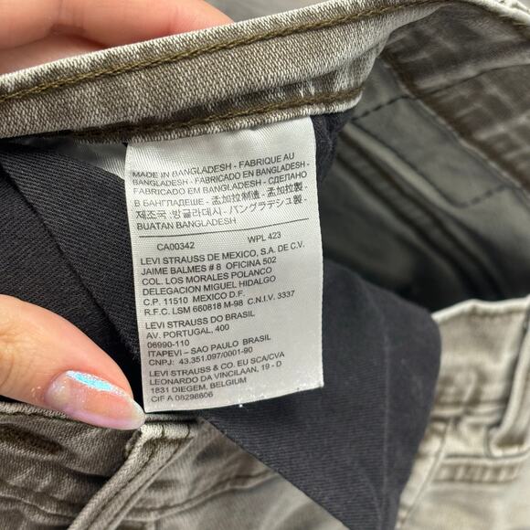 Levis 511 Black Tab Faded Light Wash Muted Tan Mens 32x30 Slim Fit Denim Jeans - Picture 10 of 13